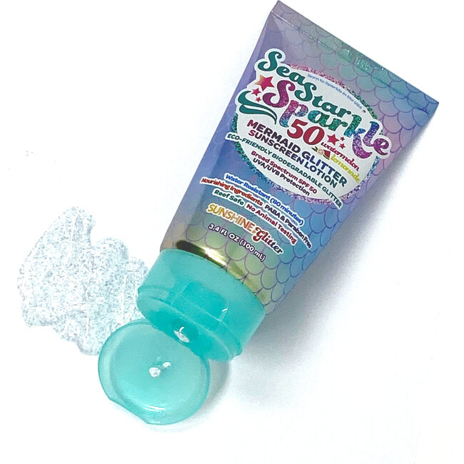 SeaStar Sparkle Mermaid Watermelon Lemonade SPF 50 travel ready 3pc gift set - Sunscreens - 4