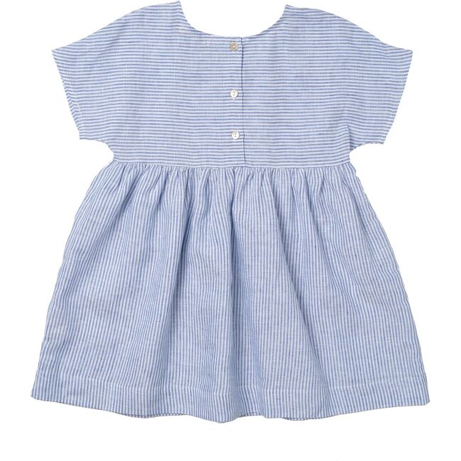 Marie Everyday Dress, Blue Stripe - Dresses - 3