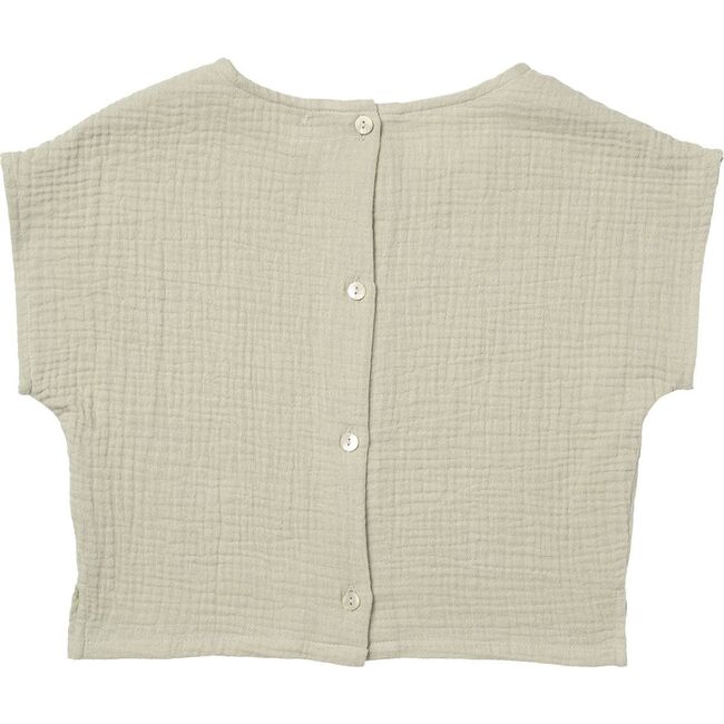 Lou Shell Top, Green Tea - Shirts - 3