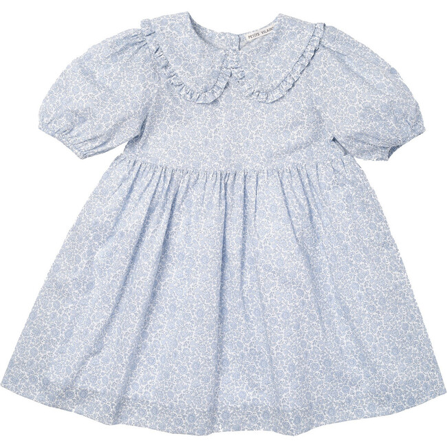Clothilde Collar Dress, Blue Teacup - Dresses - 1