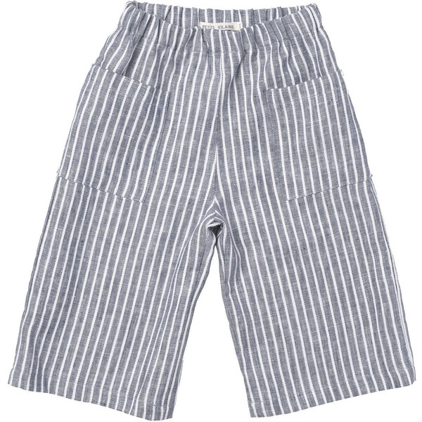 Cecile Culotte, Chambray Stripe - Petits Vilains Pants | Maisonette