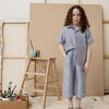Cecile Culotte, Chambray Stripe - Pants - 2