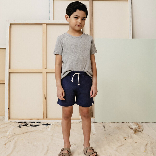 Leo Sweat Short, Marine - Shorts - 2