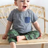 Henry Pocket Tee, Heather Grey - Tees - 2