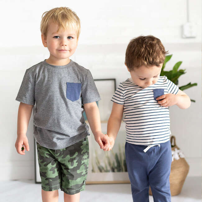 Henry Pocket Tee, Heather Grey - Tees - 3
