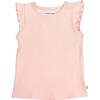 Amie Ruffle Tank, Light Pink - Shirts - 1 - thumbnail