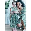 Sienna Kids Dress, Green and Orange Forest - Dresses - 2
