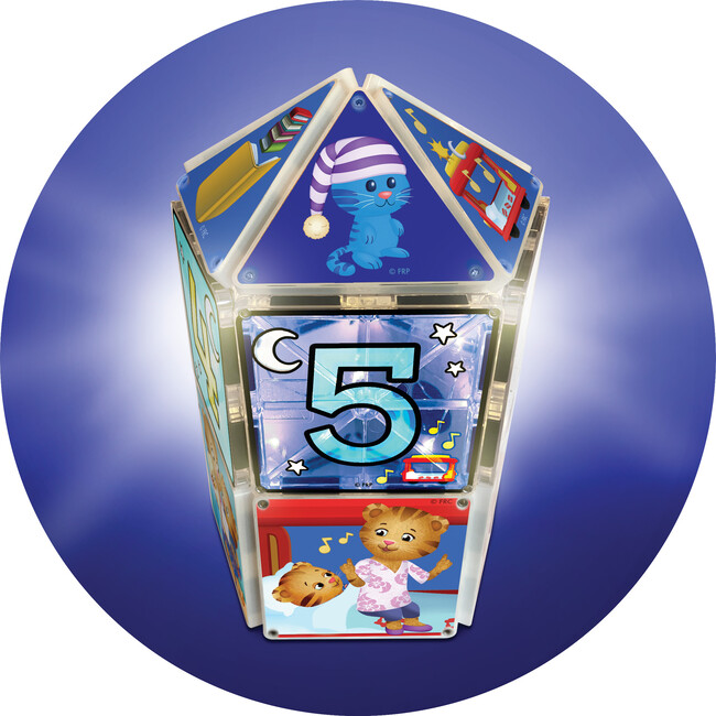 Daniel Tiger's Neighborhood, Goodnight Daniel Magna-Tiles Strucure Set - Magnetic Tiles - 3