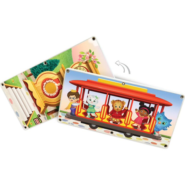 Daniel Tiger's Neighborhood, Ride Along Trolley Magna-Tiles Structure Set - Magnetic Tiles - 3