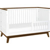 Scoot 3-in-1 Convertible Crib with Toddler Bed Conversion Kit, Natural Walnut - Cribs - 3 - thumbnail