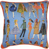 Barbie Vintage Illustration Linen Throw Pillow, Violet - Decorative Pillows - 1 - thumbnail