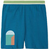 Ribbed Cycling Shorts, Midnight - Shorts - 1 - thumbnail