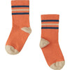 Mid-Length Bowling Sock, Sunbaked - Socks - 1 - thumbnail