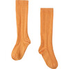 Kneehigh Pointelle Socks, Apricot Tan - Socks - 1 - thumbnail