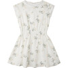 Floral Grace Dress, Floral Blanco - Dresses - 1 - thumbnail