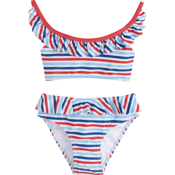 Breezy Bikini, Patriotic Stripe - Little English Swim | Maisonette
