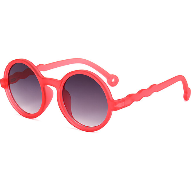 Round Vintage Sunglasses, Red