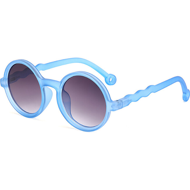 Round Vintage Sunglasses, Sea Blue