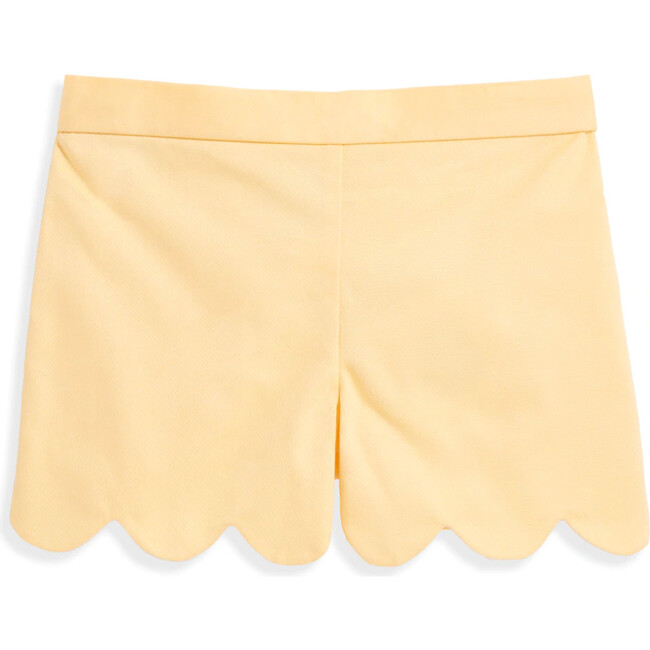 Jane Scalloped Short, Yellow Twill - Shorts - 1