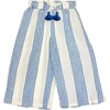 Girls Theodore Pant, Navy & White Stripe - Pants - 1 - thumbnail