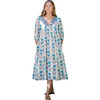 Womens Tally Dress, Slate Block Print - Dresses - 1 - thumbnail