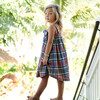 Girls Emma Lou Dress, Vintage Madras - Dresses - 2
