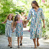 Womens Tally Dress, Slate Block Print - Dresses - 2