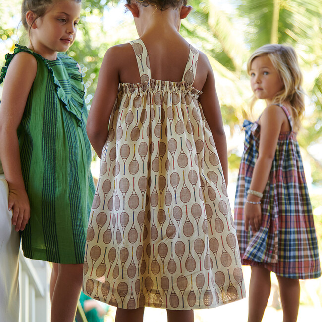 Girls Emma Lou Dress, Tennis Rackets - Dresses - 6