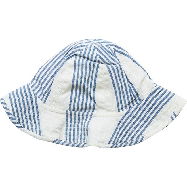 Baby Sun Hat, Navy & White Stripe