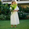 Girls Loretta Skirt, Cream Eyelet - Skirts - 2