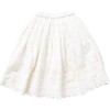 Girls Loretta Skirt, Cream Eyelet - Skirts - 3