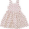 Girls Organic Steph Dress, Mini Strawberries - Dresses - 1 - thumbnail
