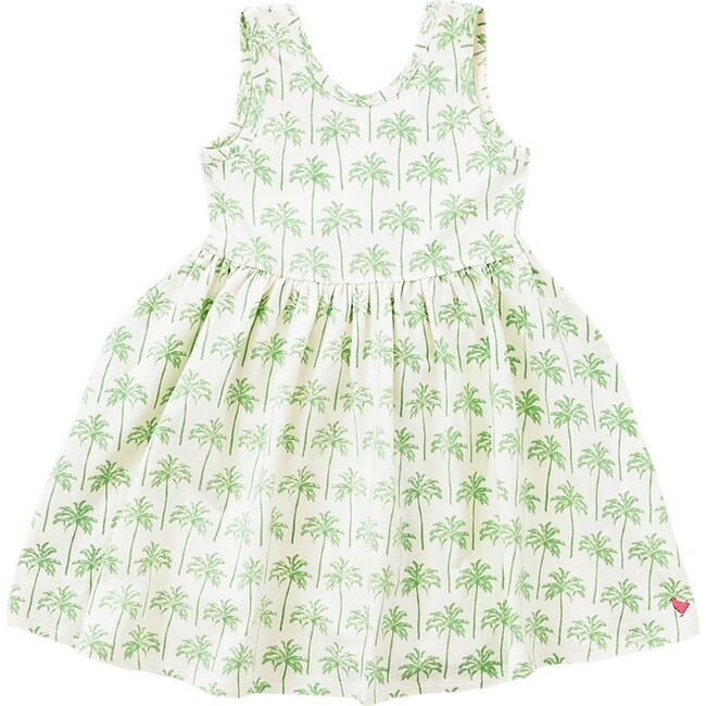 Girls Organic Steph Dress, Palms