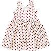 Girls Organic Steph Dress, Mini Strawberries - Dresses - 2 - thumbnail