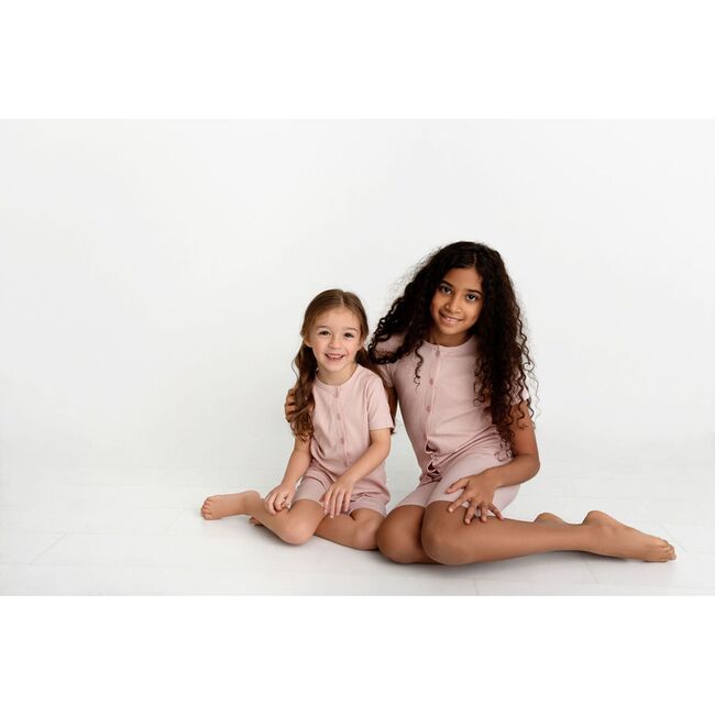Ribbed Cardi Set, Sand - Pajamas - 3