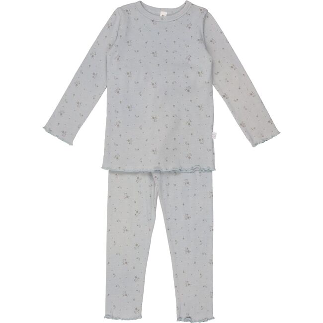 Floral PJ, Washed Blue
