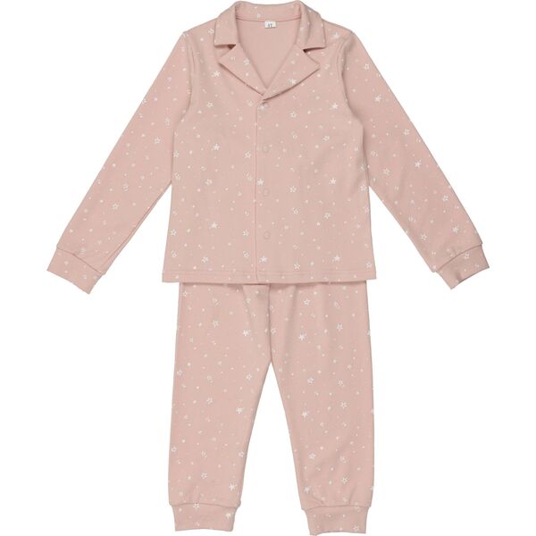 Star Print Grandpa PJ, Pink - Pouf Sleepwear | Maisonette