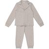 Star Print Grandpa PJ, Grey - Pajamas - 1 - thumbnail