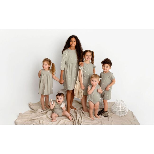 Sun Print Romper, Sage - Rompers - 3