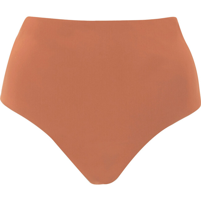 The Women's High-Waist Bikini Bottom, Terracotta