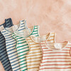 Merino Wool Short Johns, Verdant Stripe - Pajamas - 2 - thumbnail