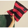 Portfolio Pouch, Red+Black Stripe - Bags - 4