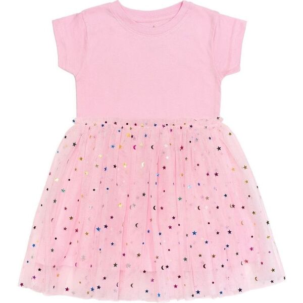 Pink Star Short Sleeve Dress Pink - Sweet Wink Dresses | Maisonette