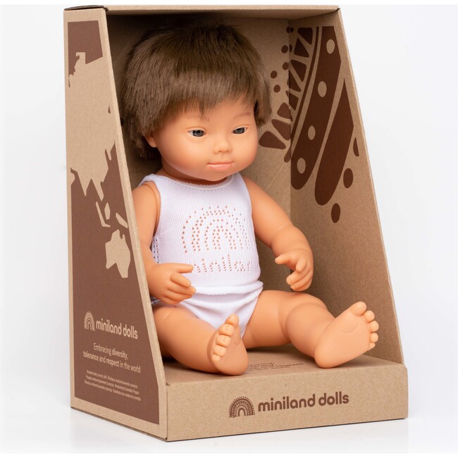 Baby Doll, Caucasian Boy with Down Syndrome - Dolls - 2