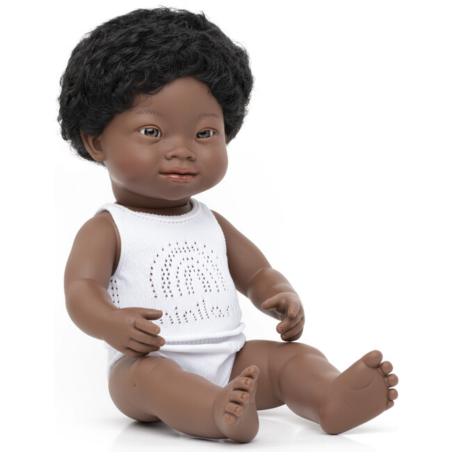 15" Baby Doll African Boy with Down Syndrome