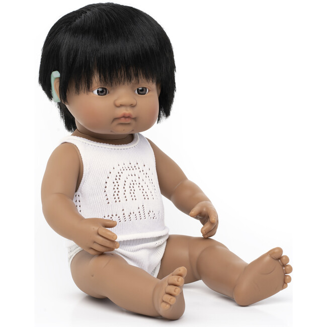 Baby Doll, Hispanic Boy with Hearing Aid