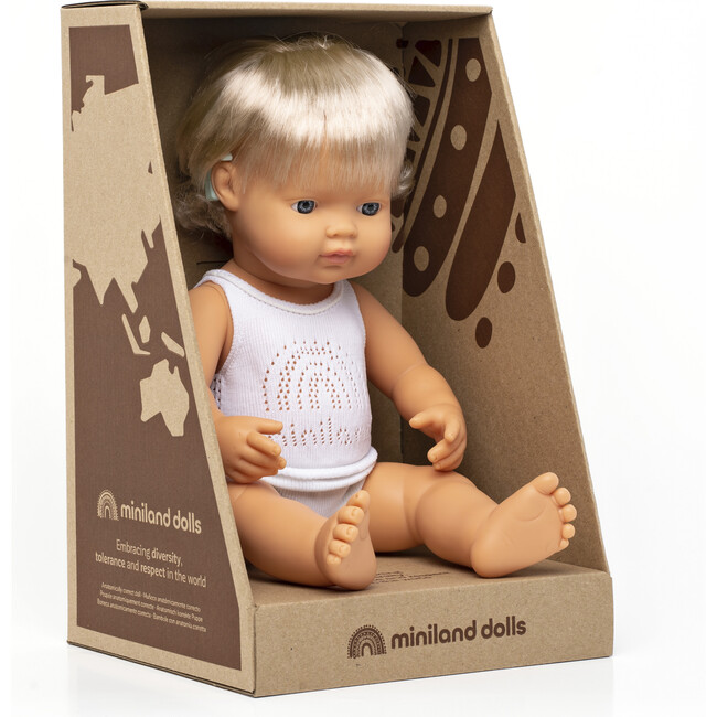 Baby Doll, Caucasian Girl with Hearing Aid - Dolls - 2