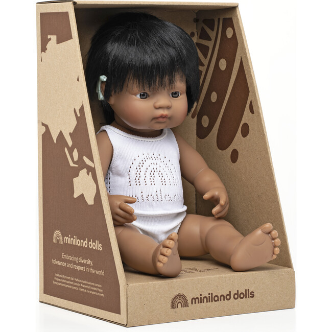 Baby Doll, Hispanic Boy with Hearing Aid - Dolls - 2