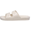 Moses Two Band Slide, Stone - Sandals - 2