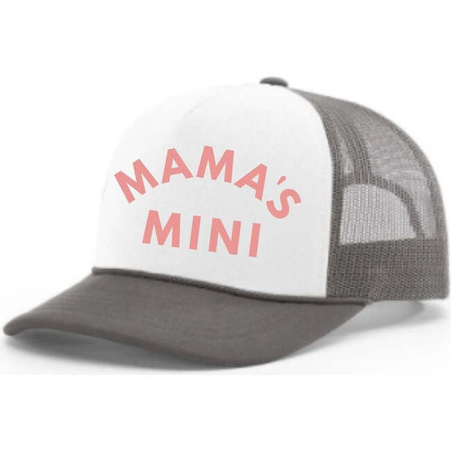 Mama's Mini Trucker Hat Charcoal & White